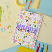 Waterverf roze bloemenvlinders tuin bedankkaart