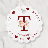 Waterverf Roze Bloemige Monogram Adreslabel Bedankjes Labels (Achterkant)