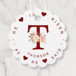 Waterverf Roze Bloemige Monogram Adreslabel Bedankjes Labels