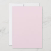 Waterverf Roze Bloemige Theepartij Bruidsfeest Kaart (Achterkant)