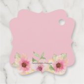 Waterverf Roze bloesems Bedankt Bedankjes Labels (Achterkant)