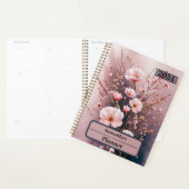 WATERVERF ROZE BLOESEMS GEPERSONALISEERDE PLANNER (Display)