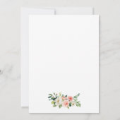 Waterverf Roze bloesse elegante bruiloft W Kaart (Achterkant)