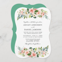 Waterverf Roze blozen Elegant Neo Mint