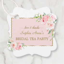 Waterverf Roze Blozende Bloemen Gouden Bruiloft Th Bedankjes Labels