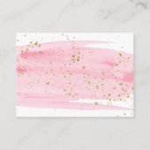 Waterverf Roze Boek Verzoek Inschrijving Informatiekaartje (Achterkant)