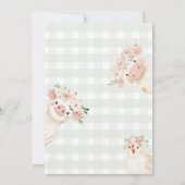 Waterverf Roze Boerderijdieren Baby shower Gift Si (Achterkant)