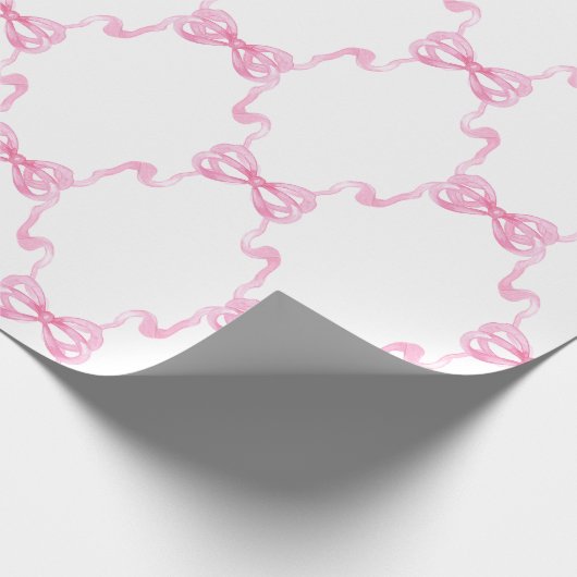 Waterverf Roze Bogen Cadeaupapier (Hoek)