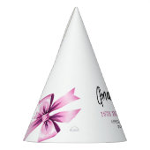 Waterverf Roze Bogen Coquette Sweet 16 Verjaardag Feesthoedjes (Links)