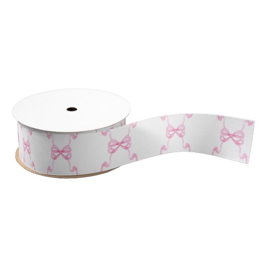 Waterverf Roze Bogen Grosgrain Lint (Spoel)