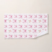 Waterverf Roze Bogen Met Harten Bad Handdoek (Handdoek)