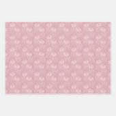 Waterverf Roze Bogen Met Harten Inpakpapier Vel (Voorkant 3)