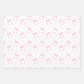 Waterverf Roze Bogen Met Harten Inpakpapier Vel (Voorkant)