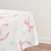 Waterverf Roze Bogen Met Harten Tafelkleed (Voorbeeld)