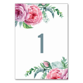 Waterverf roze boho bloemige bruiloft. Tuin bloem Kaart