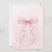 Waterverf Roze Boog Babyshower Kaart (Achterkant)