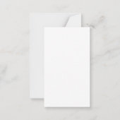 waterverf roze boog meisje baby shower dank u notitiekaartje (Achterkant)