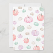 Waterverf Roze Boog Onze Kleine Pompoen Verjaardag Kaart (Achterkant)