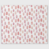 Waterverf roze borstel. Abstract schattig blush pa Cadeaupapier (Vlak)