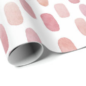 Waterverf roze borstel. Abstract schattig blush pa Cadeaupapier (Rol Hoek)