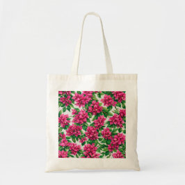 Waterverf Roze Bougainvillea Tropisch Bloempatroon Tote Bag