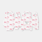 Waterverf Roze Bow Bachelorette Party Bedankdoosjes (Uitgevouwen)