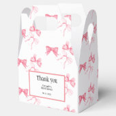 Waterverf Roze Bow Bachelorette Party Bedankdoosjes (Geopend)