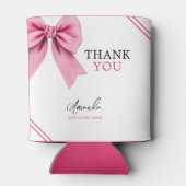 Waterverf Roze Bow Chic Sweet 16 Verjaardag Blikjeskoeler (Achterkant)