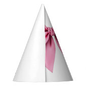 Waterverf Roze Bow Chic Sweet 16 Verjaardag Feesthoedjes (Achterkant)