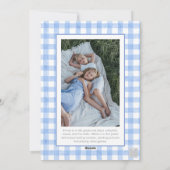 Waterverf Roze Bow Ribbon Sash Kerstfoto Feestdagenkaart (Achterkant)