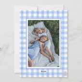 Waterverf Roze Bow Ribbon Sash Kerstfoto Feestdagenkaart (Achterkant)