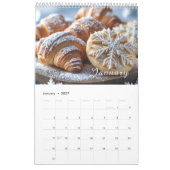 Waterverf Roze Bow Utensils Bakkerij Kalender (Jan 2027)