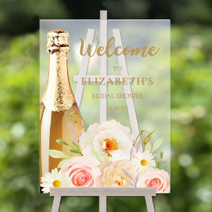 Waterverf Roze Bruiloft Feest Welkom Acryl Bord