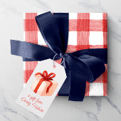 Waterverf Roze Cadeau Cadeaulabel