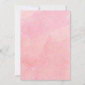 Waterverf Roze Cake Bridal Shower Kaart (Achterkant)