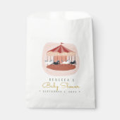 Waterverf Roze Carrousel Bedankzakje (Voorkant)