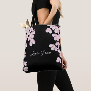Waterverf Roze Cherry Blossom Floral Stylish Tote Bag