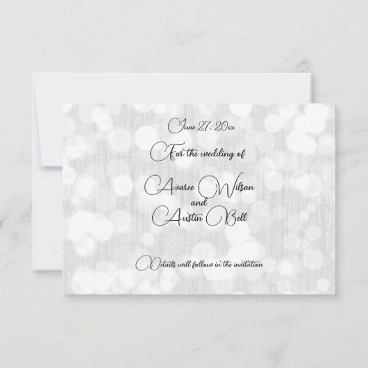 Waterverf Roze Cherry Blossom Save The Date (Achterkant)