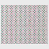 Waterverf roze Chevron palmbladeren Cadeaupapier (Vlak)