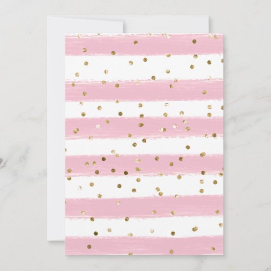 Waterverf Roze Circus Dieren Verjaardagsfeest Kaart (Achterkant)