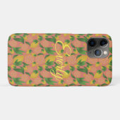Waterverf Roze Citroen Fruit Persoonlijk Case-Mate iPhone Case (Achterkant (horizontaal))