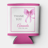 Waterverf Roze Coquette Bow Sweet 16 Verjaardag Blikjeskoeler (Voorkant)