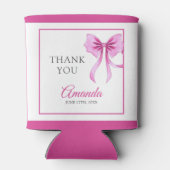 Waterverf Roze Coquette Bow Sweet 16 Verjaardag Blikjeskoeler (Achterkant)