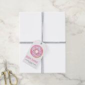 Waterverf roze donut Vrijgezellenfeest dank u Cadeaulabel (Met Touw)