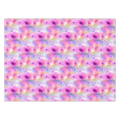 Waterverf Roze en Blauw Bloemen Frans Land Dec Tafelkleed (Voorkant (Horizontaal))