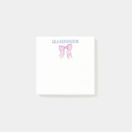 Waterverf roze en blauwe lintje post-it® notes