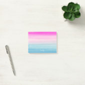 Waterverf Roze en Blauwe Ombre op maat Post-it® Notes (Kantoor)