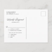 Waterverf Roze en Blue Hydrangeas RSVP Briefkaart (Achterkant)