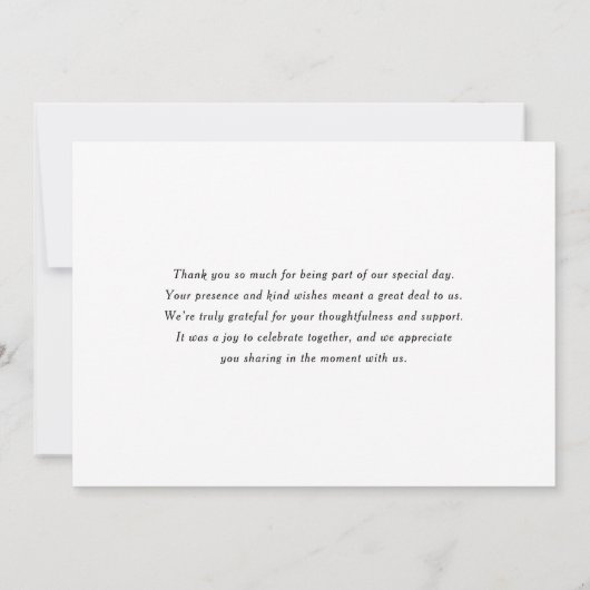 Waterverf Roze en Blue Hydrangeas Wedding Bedankkaart (Achterkant)