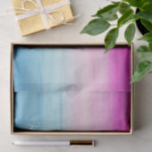 Waterverf Roze en Blue Ombre | Fijne verjaardag Tissuepapier (Geschenk)